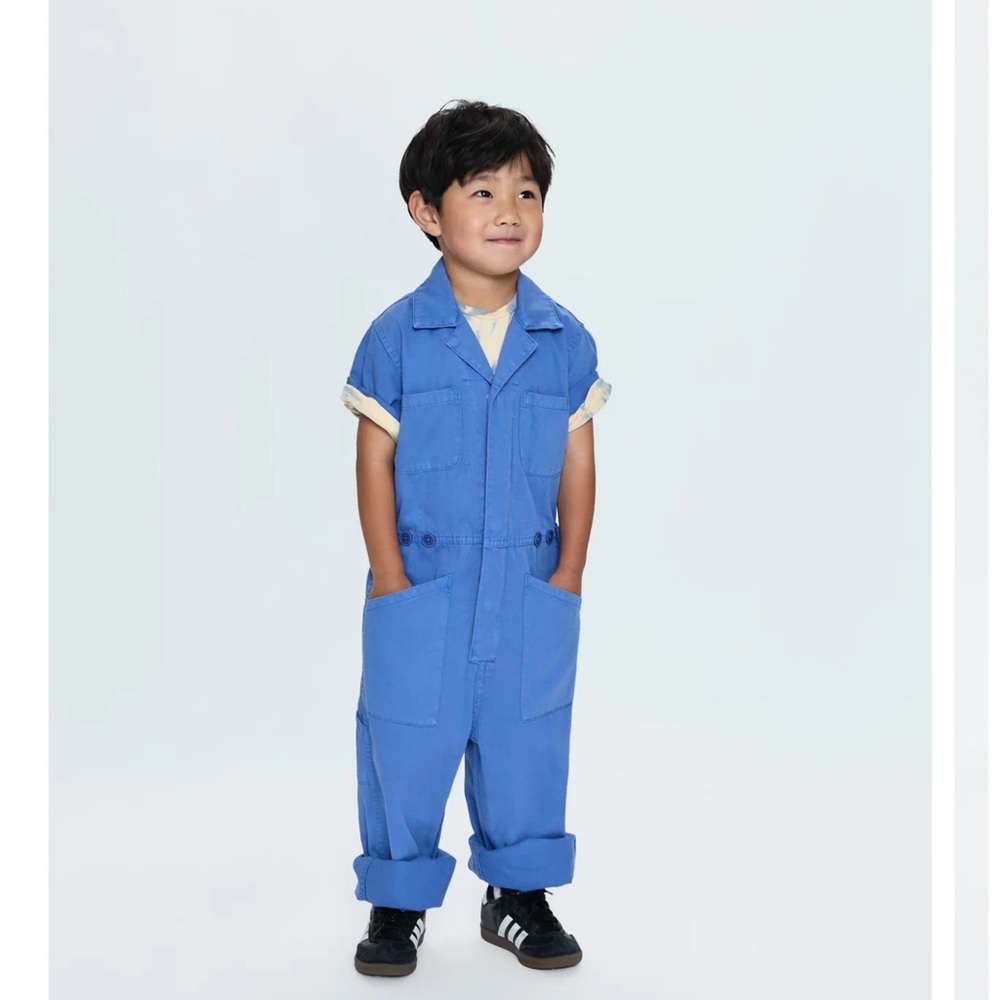 Pistola Denim - LITTLE GROVER PLAYSUIT - OCEAN BLUE - 4Y